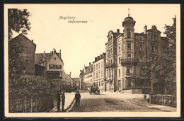 AK Augsburg, Strassenpartie Am Steffingerberg  - Augsburg
