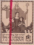 Pub Reclame - Eau De Cologne - JC Boldoot - Sinterklaas - Orig. Knipsel Coupure Tijdschrift Magazine - 1925 - Zonder Classificatie