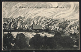 AK Donaueschingen, Brandkatastrophe Am 5. August 1908  - Katastrophen