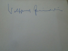 D203359  Signature -Autograph -Wolfgang Gönnenwein  -German Conductor -Staatliche Hochschule Für Musik  (Rektor) 1981 - Sänger Und Musiker