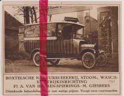 Pub Reclame - Boxtel Natuurblekerij Van Haeren, Spierings & Giesbers - Orig. Knipsel Coupure Tijdschrift Magazine - 1925 - Zonder Classificatie