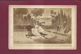160524 - PHOTO ANCIENNE A TAUPIN Format Cabinet - COURSE FRANCAISE DE 1872 - Hippisme Cheval Saut D'obstacle - Sports