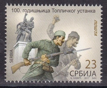 Serbia 2017 One Century Of Toplica Uprising The Great War WWI History, MNH - WW1