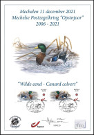 Carte Souvenir, Signée/Herdenkingskaart, Getekend - BUZIN - Canard Colvert / Wilde Eend / Stockente / Mallard Duck - MPO - Storia Postale