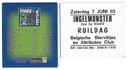 311a Brij. Maes Waarloos Rv Ruildag BBAC Ingelmunster7 Juni 03 - Beer Mats