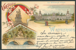 WARSZAWA Vintage Postcard 1902 Warsaw Varsovie Warschau Poland - Polonia