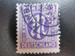 Bizone Nr. 17bBCz, 1945, Gestempelt, BPP Geprüft, Mi 120€  *DEK130* - Gebraucht