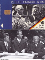 GERMANY - Adenauer & Kennedy, 50 Jahre Deutchland(O 379), Tirage 30000, 10/93, Mint - O-Reeksen : Klantenreeksen