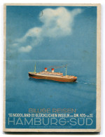 Depliant - 1938 HAMBURG-SUD - Société Maritime Transport , Itinéraires Et Prix - Tourism Brochures