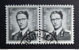 Belgie Belgique - 1953 - OPB/COB N°  924  (2 Values )  -  Koning Boudewijn  Met Bril - Marchand -  Obl. Boechout (Lier) - Used Stamps