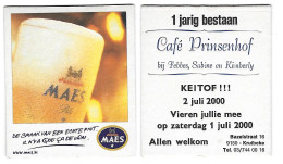 313a Brij. Maes Waarloos Rv Café Prinsenhof Kruibeke 2 Juli 2000 - Bierdeckel