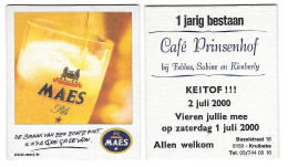 314a Brij. Maes Waarloos Rv Café Prinsenhof Kruibeke 2 Juli 2000 - Bierdeckel