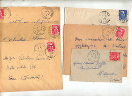 Lot LO De 115 Lettre 2 Carte Cachet Sur Gandon à Voir - Manual Postmarks