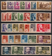 AEF - 1937-42 - N°YT. 33 à 62 - Série Complète - Neuf Luxe ** / MNH / Postfrisch - Unused Stamps
