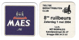 318a Brij. Maes Waarloos Rv Tieltse BA Club 1 Mei 2004 - Bierdeckel