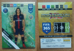 AC - 327 EDINSON CAVANI  PARIS SAINT GERMAIN  GAME CHANGER  PANINI FIFA 365 2019 ADRENALYN TRADING CARD - Trading-Karten