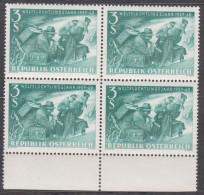 1960 , Weltflüchtlingsjahr ( Mi.Nr.: 1074 ) 4-er Block Postfrisch ** - Unused Stamps