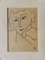 Dessin Portrait D'après Matisse - Disegni