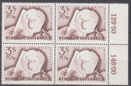 1960 , Tag Der Briefmarke 1960 ( Mi.Nr.: 1083 ) (4) 4-er Block Postfrisch ** - Ungebraucht