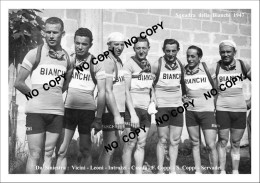 PHOTO CYCLISME REENFORCE GRAND QUALITÉ ( NO CARTE ) GROUPE TEAM BIANCHI 1947 - Wielrennen
