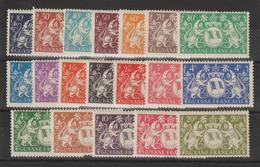 Guyane 1945 Série Londres 182-200, 19 Val ** MNH - Unused Stamps