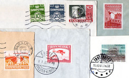 DENMARK. 1980 -81. Five Different Cover Sent To Iceland. - Briefe U. Dokumente