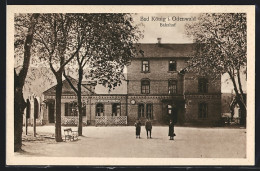 AK Bad König I. Odenwald, Bahnhof Mit Restaurant  - Odenwald