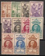 COTE DES SOMALIS - 1939-40 - N°YT. 177 à 187 - Série Complète - Neuf Luxe ** / MNH / Postfrisch - Nuevos