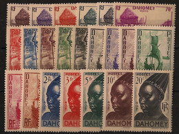 DAHOMEY - 1941 - N°YT. 120 à 141 - Série Complète - Neuf Luxe ** / MNH / Postfrisch - Unused Stamps