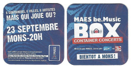 322a Brij. Maes Waarloos Rv Container Concerts 23 Sept. Mons - Beer Mats