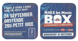 324a Brij. Maes Waarloos Rv Container Concerts 24 Sept. Oostende  93-93 - Bierviltjes