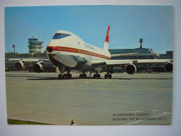 Avion / Airplane / SWISSAIR / Boeing 747 / Seen At Zurich Airport / Aéroport / Flughafen - 1946-....: Era Moderna