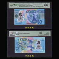 Samoa 10 Tala, (2019), Polymer, Commemorative, Lucky Number 888, PMG66 - Samoa