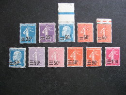 A). TB Série N°217 Au N° 228, Neufs XX. - Unused Stamps