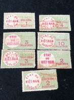 Vietnam South Wedge Before 1975( Wedge Has Been Used ) 7 Pcs 7 Stamps Quality Good - Collezioni