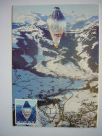 Avion / Airplane / Balloon Flight / Breitling Orbiter 3 / Pilot : Bertrand Piccard & Brian Jones / Carte Maximum - Dirigeables