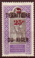 Niger 1922 Y.T.20a Doppia Soprastampa / Double Ovp */MH VF/F - Neufs