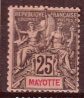 Mayote 1892 Y.T.8 */MH VF/F - Nuevos