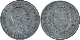 ITALIE - 1863 - 1 Lire - Victor Emmanuel II - ARGENT 835‰ - 20-050 - 1861-1878 : Victor Emmanuel II.