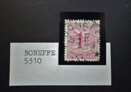 Belgie Belgique - 1957 -  OPB/COB  N° 1027  - 1 Fr  - Obl.  - étoiles * -  BONEFFE - - Gebruikt