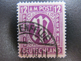 Bizone Nr. 15aGy, 1945, Gestempelt, BPP Geprüft, Mi 50€  *DEK136* - Used