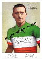 PHOTO CYCLISME REENFORCE GRAND QUALITÉ ( NO CARTE ) VITO ORTELLI 1948 - Wielrennen