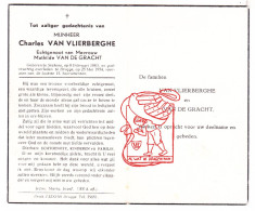 DP Charles Van Vlierberghe ° Stekene 1883 † Brugge 1954 X Mathilde Van De Gracht - Devotion Images