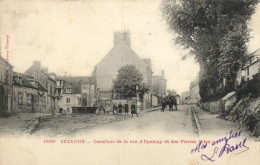 Sézanne - Carrefour De La Rue D'Epernay "animés" "pionnière 1903" - Sezanne