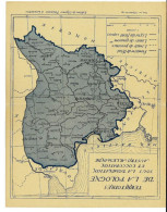CPA - Double Carte Du Territoire De La Pologne Sous Domination Austro-Allemande - Guerra 1914-18