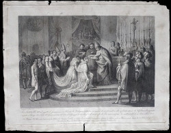 1815 - 1820 INCISIONE GIACOMO ZANCON.  NAPOLEONE CONSACRATO IMPERATORE DA PAPA PIO VII - Prenten & Gravure