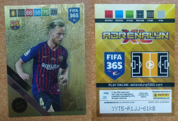 AC - IVAN RAKITIC  BARCELONA  LIMITED EDITION  PANINI FIFA 365 2019 ADRENALYN TRADING CARD - Trading Cards