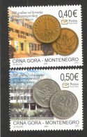 MONTENEGRO - MNH SET - COINS ON STAMPS - 2006. - Montenegro