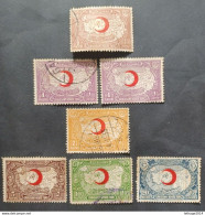 TURKEY OTTOMAN العثماني التركي Türkiye 1928 CHARITY PRECURSORS CAT UNIF 23/28 - Gebraucht