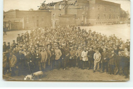 Carte Photo - Guerre 14-18 - Camp De Munster - Après L'appel - Castégnier - Lallement - Weltkrieg 1914-18